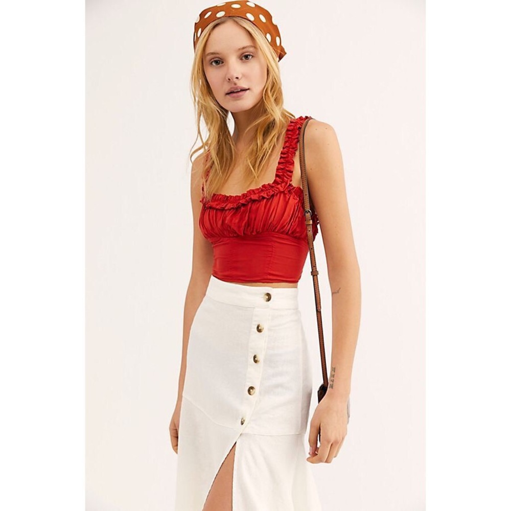 Free People Twice As Nice Brami in Red